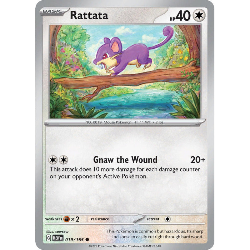 Pokémon Tcg: 151 - 019/165 - Rattata