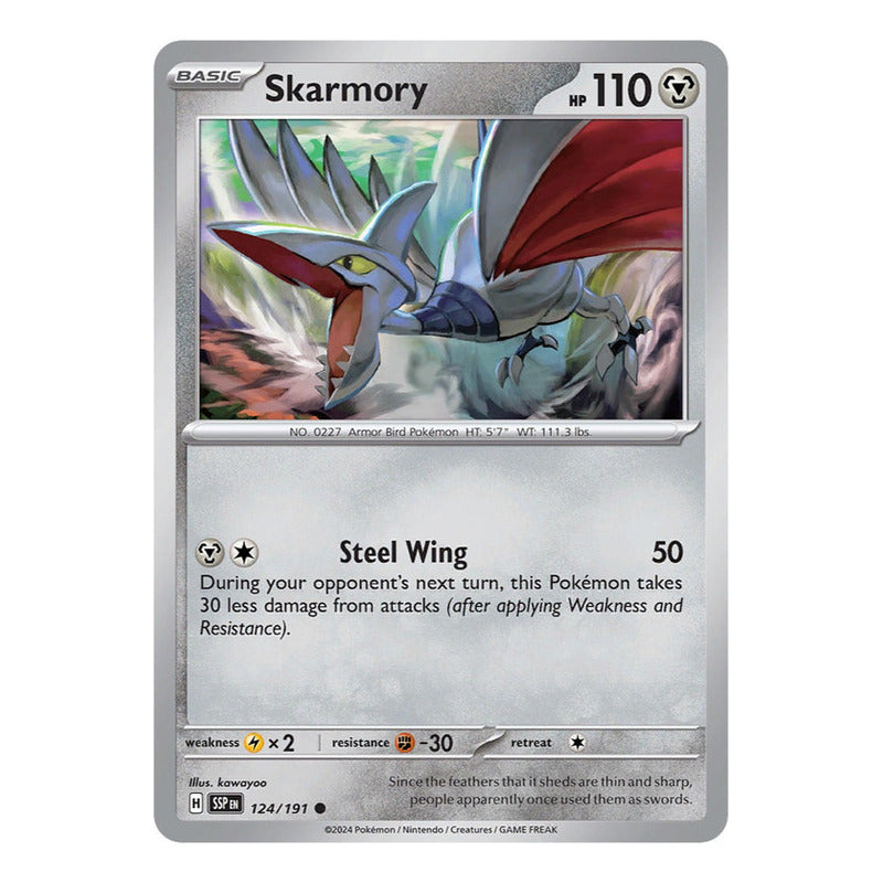 Pokémon Tcg: Surging Sparks - 124/191 - Skarmory