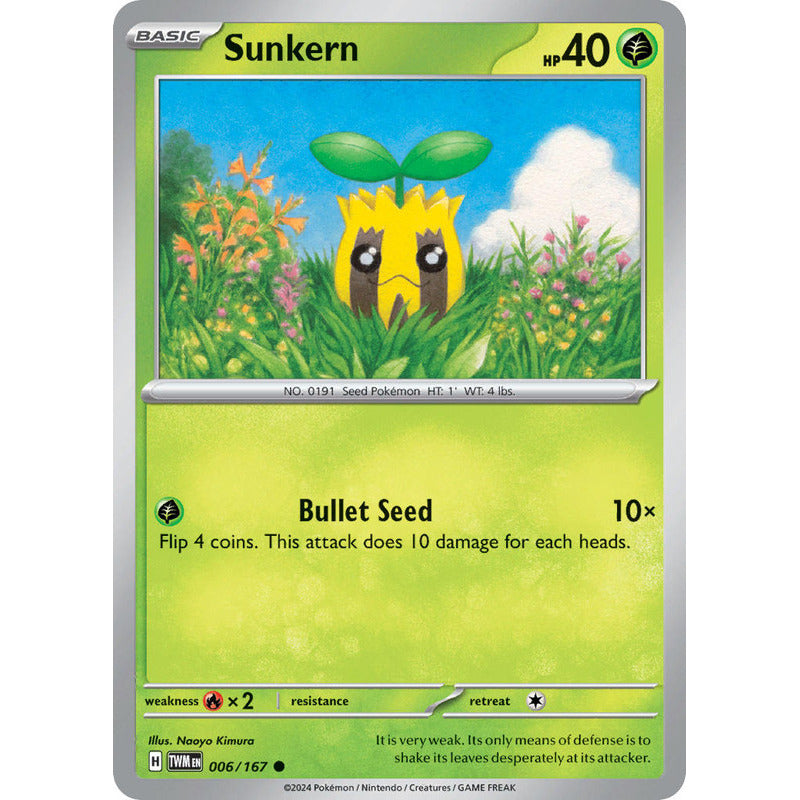 Pokémon Tcg: Twilight Masq - 006/167 - Sunkern [reverse]