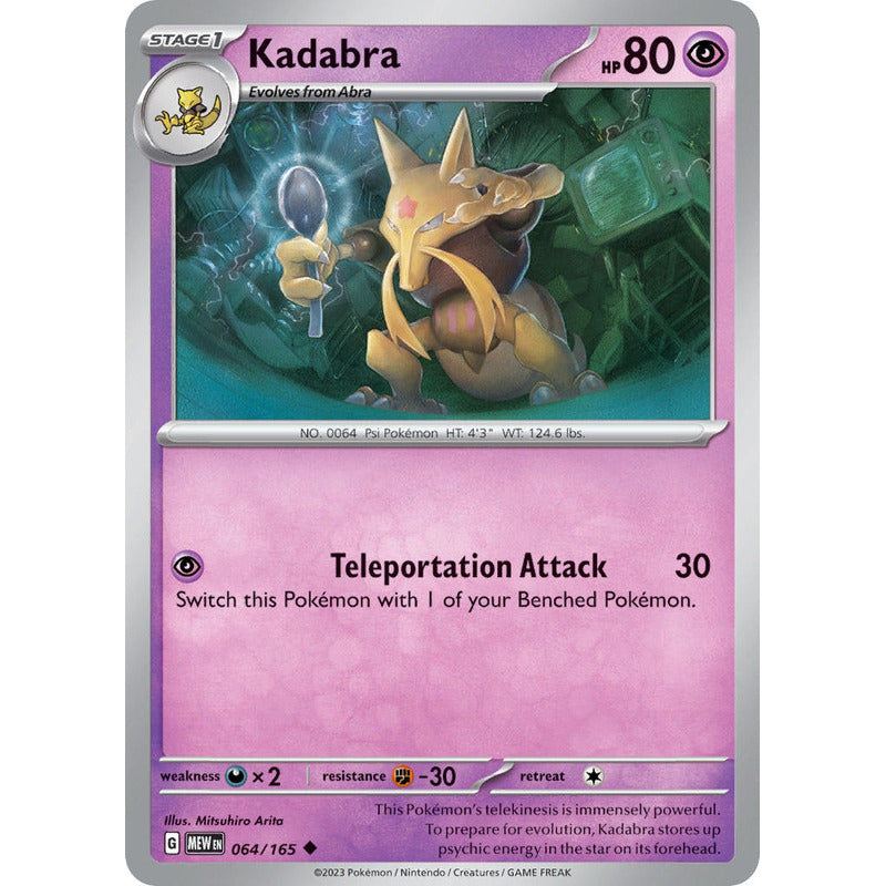 Pokémon Tcg: 151 - 064/165 - Kadabra [reverse]