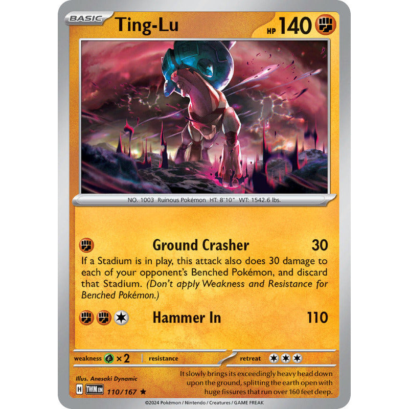 Pokémon Tcg: Twilight Masq - 110/167 - Ting-lu [reverse]