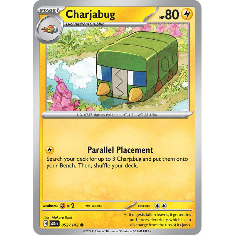 Pokémon Tcg: Stellar Crown - 052/142 - Charjabug [reverse]