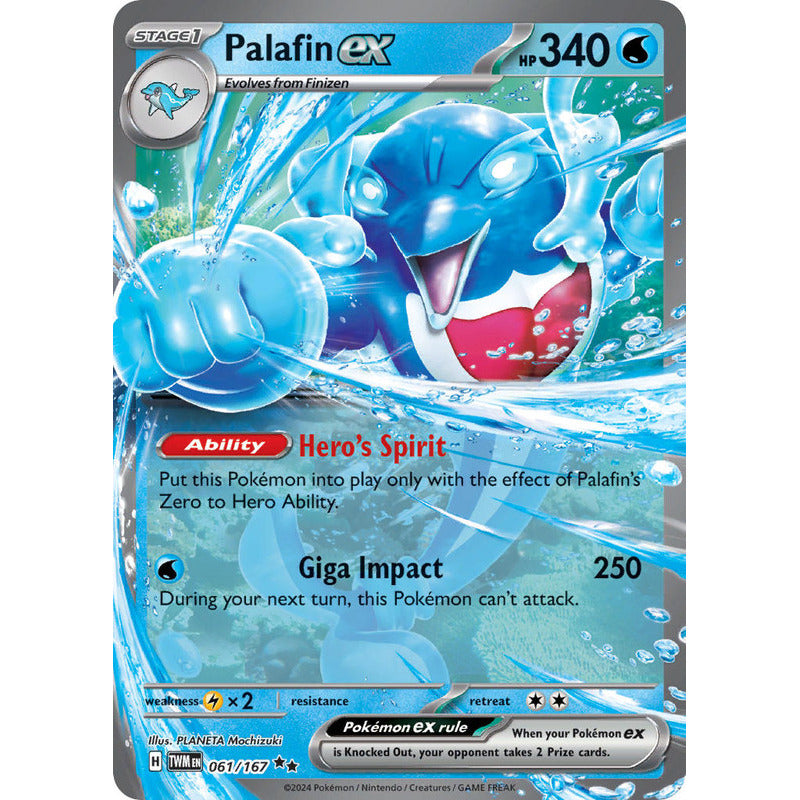 Pokémon Tcg: Twilight Masq - 061/167 - Palafin Ex