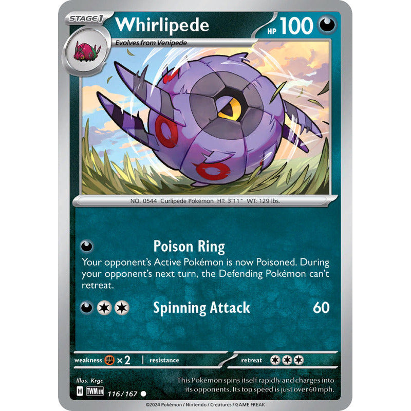 Pokémon Tcg: Twilight Masq - 116/167 - Whirlipede