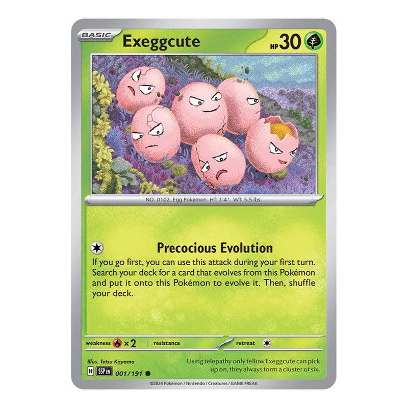 Pokémon Tcg: Surging Sparks - 001/191 - Exeggcute [reverse]