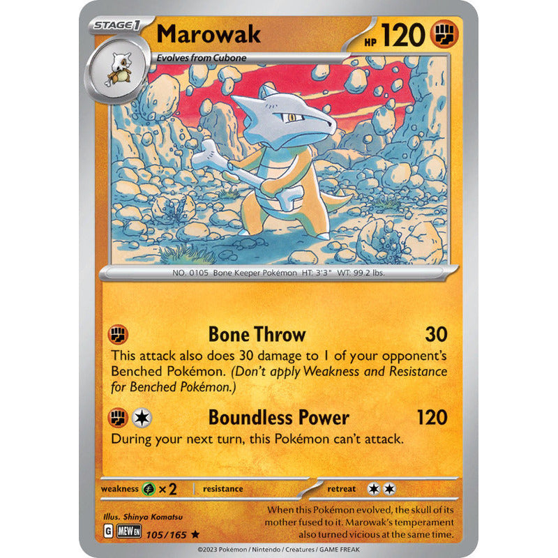 Pokémon Tcg: 151 - 105/165 - Marowak