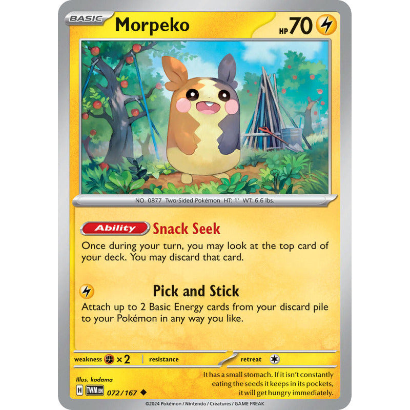 Pokémon Tcg: Twilight Masq - 072/167 - Morpeko