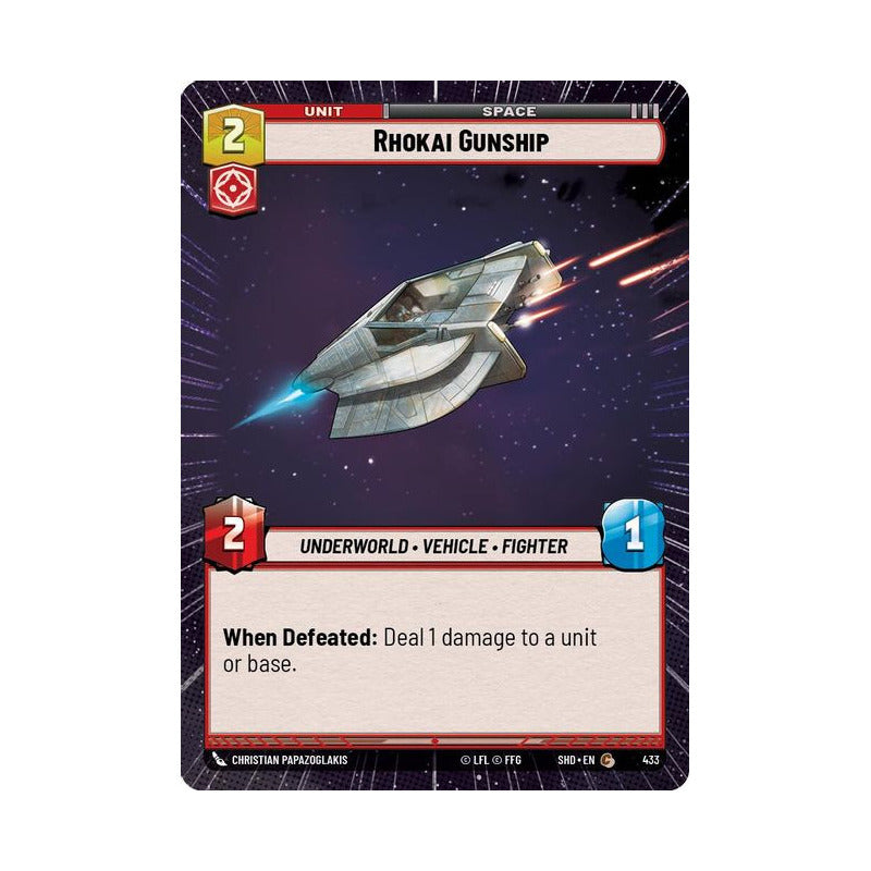 Star Wars Tcg: Sotg - 433 - Rhokai Gunship [hyperspace]