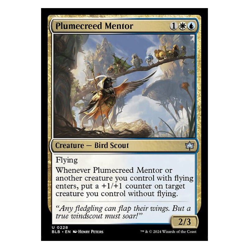 Mtg: Bloomburrow - 228 - Plumecreed Mentor [foil]