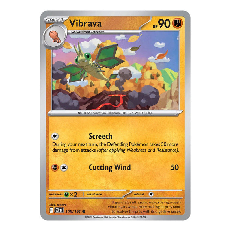 Pokémon Tcg: Surging Sparks - 105/191 - Vibrava