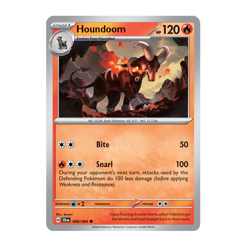 Pokémon Tcg: Shrouded Fab - 008/064 - Houndoom [reverse]