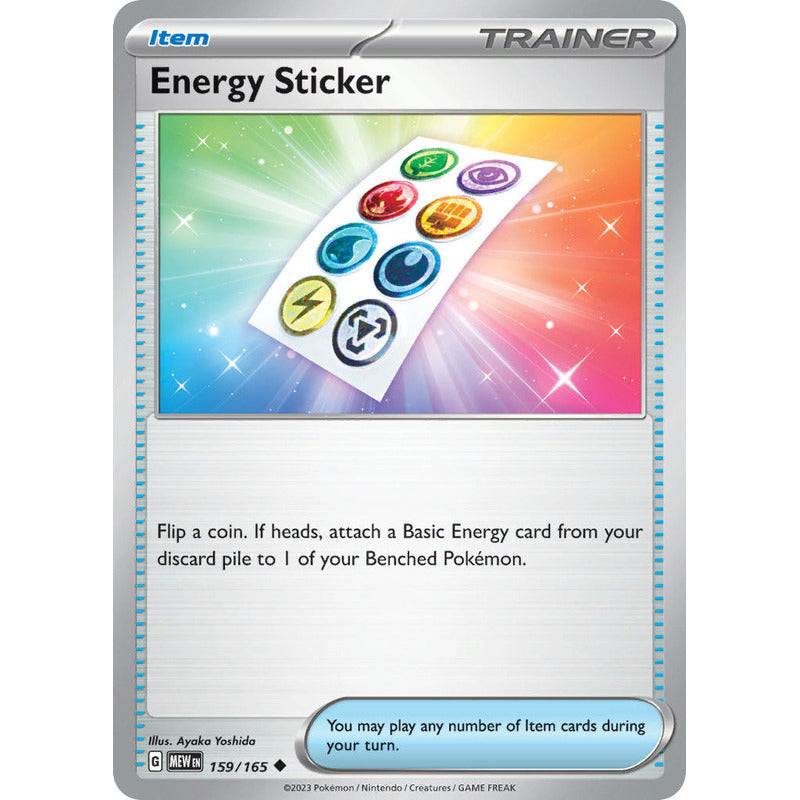 Pokémon Tcg: 151 - 159/165 - Energy Sticker