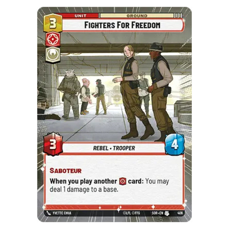 Star Wars Tcg: Sor - 406 - Fighters For Freedom [hyperspace]