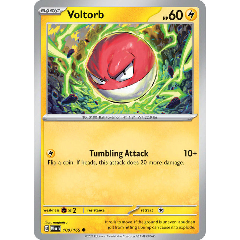 Pokémon Tcg: 151 - 100/165 - Voltorb [reverse]