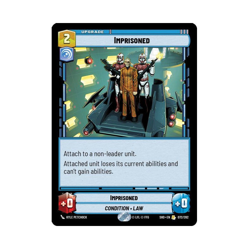 Star Wars Tcg: Sotg - 072/262 - Imprisoned (r) [foil]