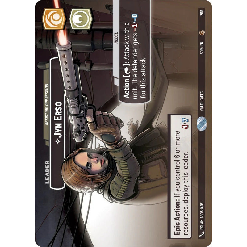 Star Wars Tcg: Sor - 268/268 - Jyn Erso [showcase]