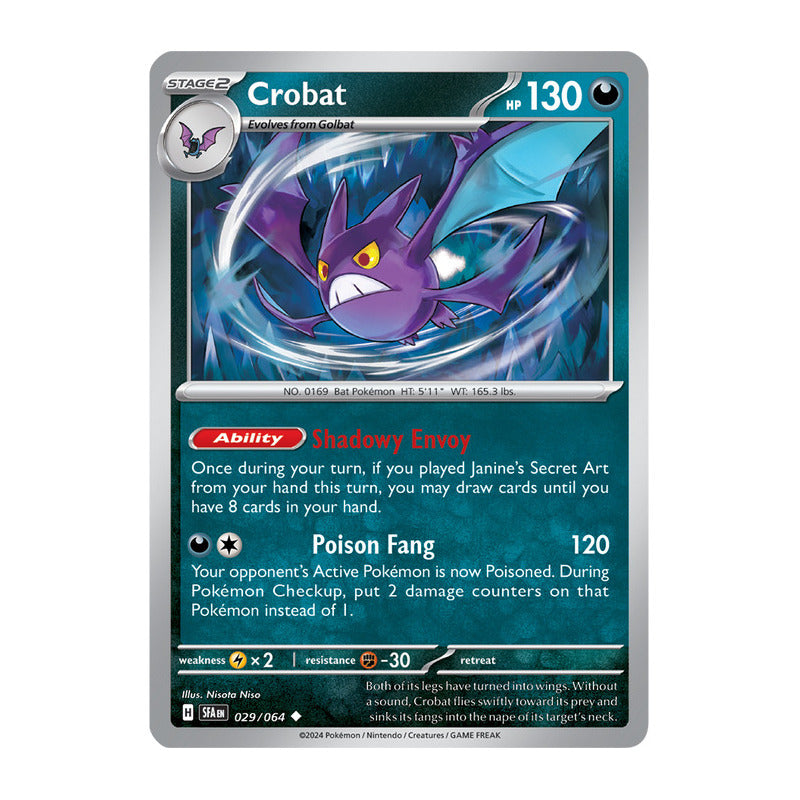 Pokémon Tcg: Shrouded Fab - 029/064 - Crobat [reverse]