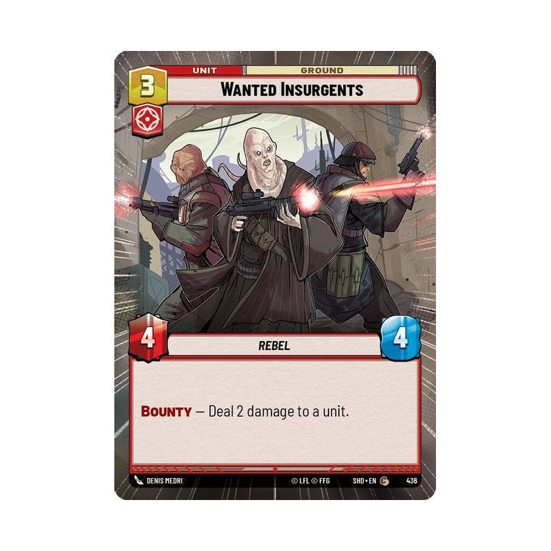 Star Wars Tcg: Sotg - 436 - Wanted Insurgents [hyperspace]