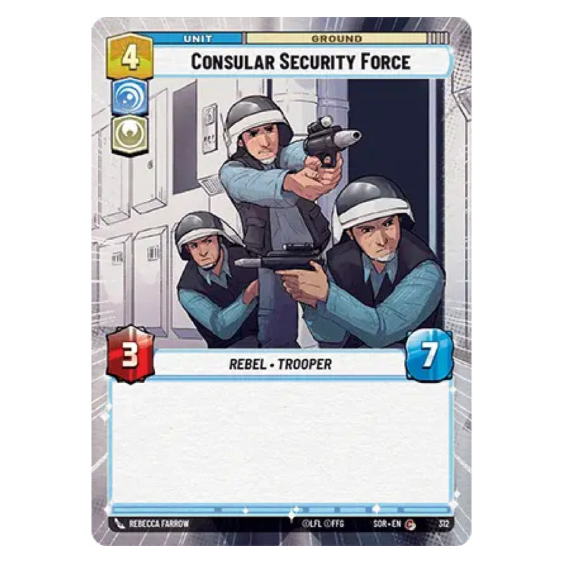 Star Wars Tcg: Sor - 312 - Consular Securi [hyperspace Foil]