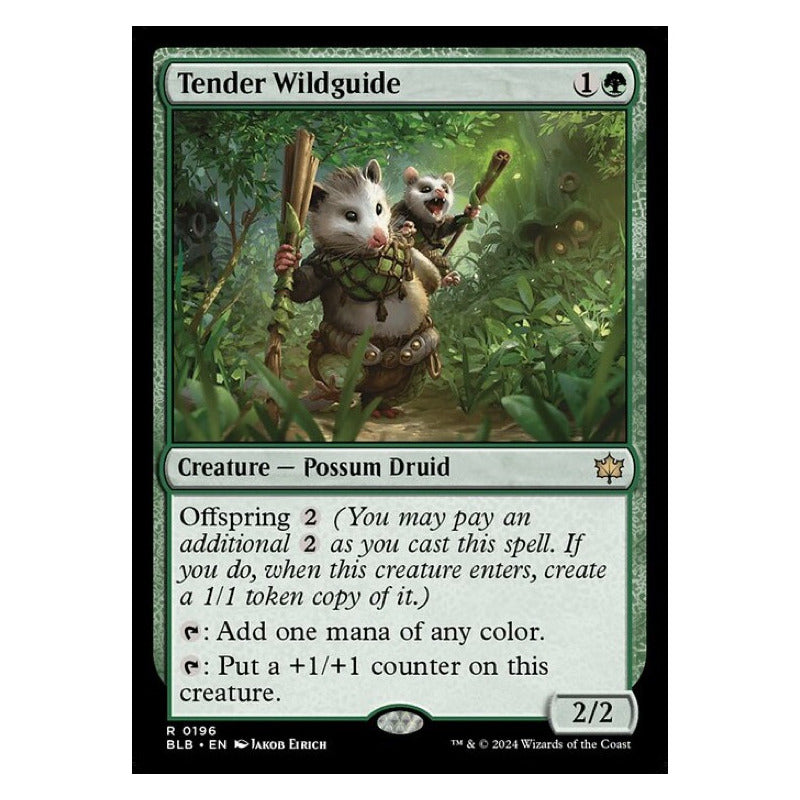 Mtg: Bloomburrow - 196 - Tender Wildguide [foil]