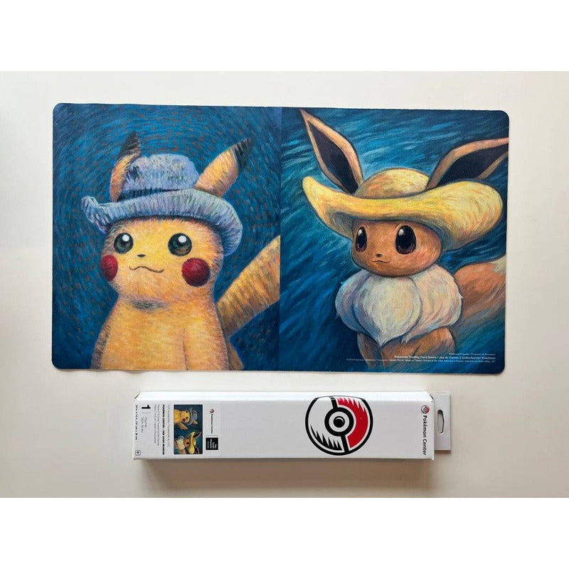 Pikachu & Eevee Van Goh - Pokemon Center - Playmat Tcg