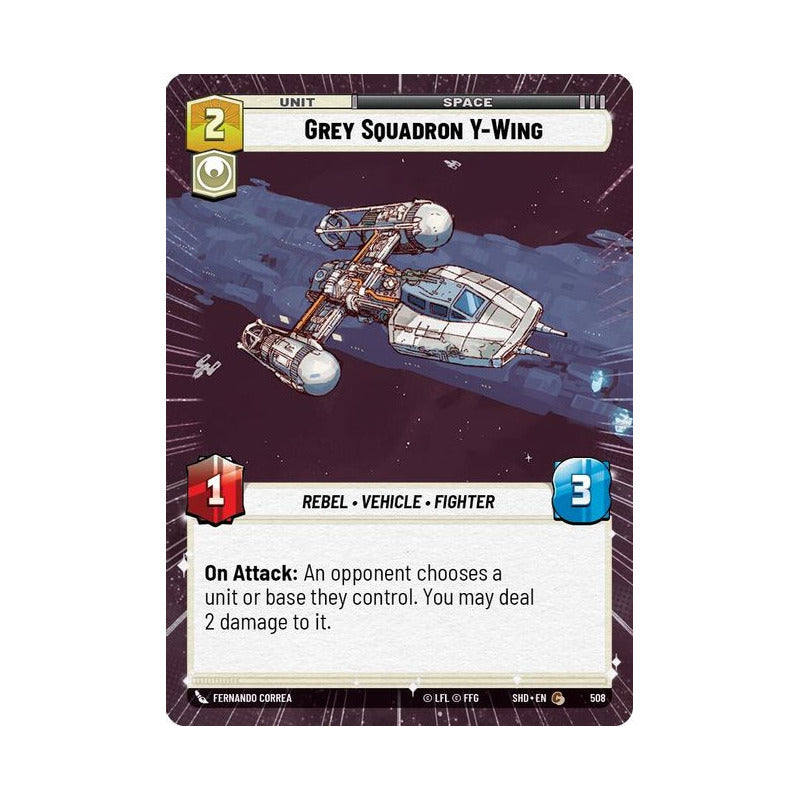 Star Wars Tcg: Sotg - 508 - Grey Squadron Y-win [hyperspace]