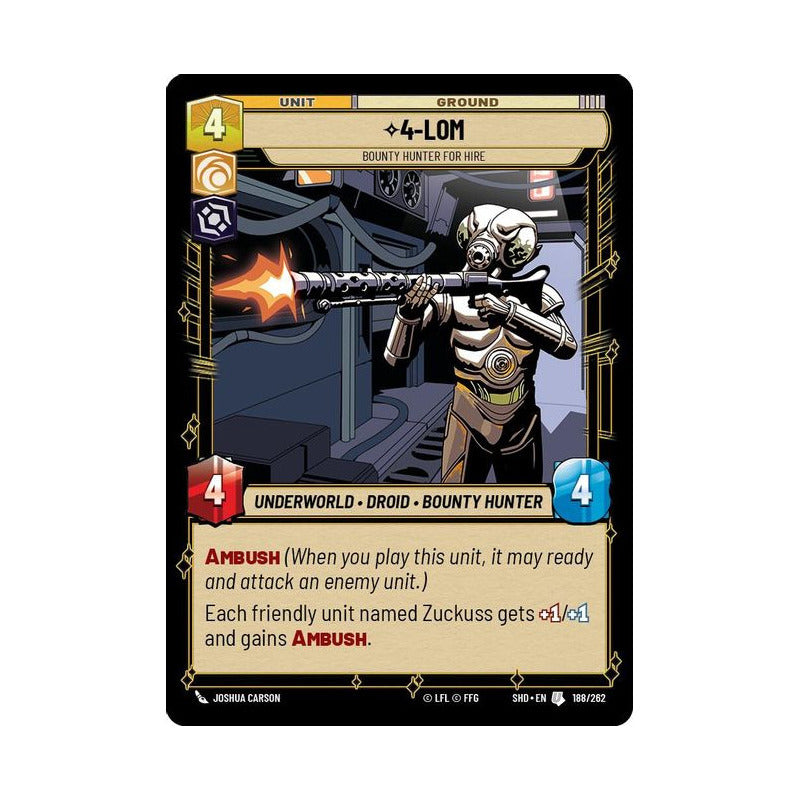 Star Wars Tcg: Sotg - 188/262 - 4-l0m [foil]