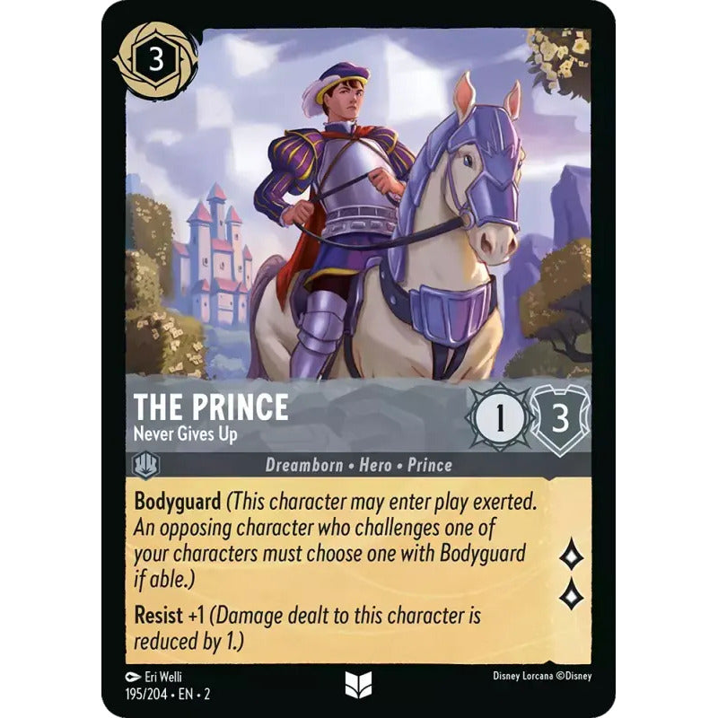 Lorcana: Rotf - 195/216 - The Prince - Never Gives Up