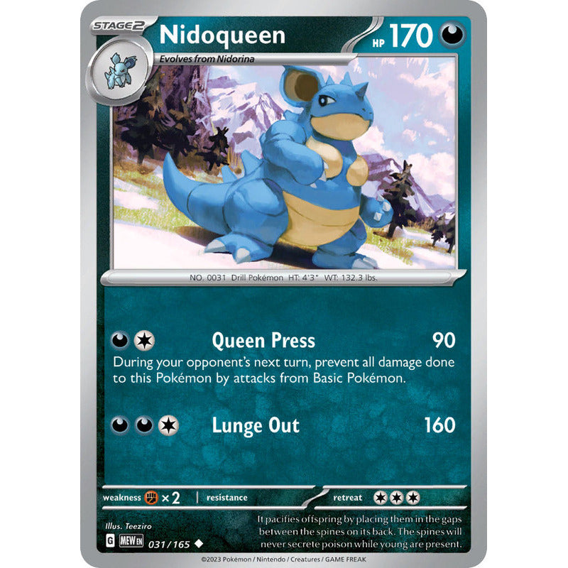 Pokémon Tcg: 151 - 031/165 - Nidoqueen