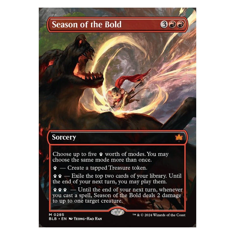 Mtg: Bloomburrow - 285 - Season Of The Bol [borderless Foil]