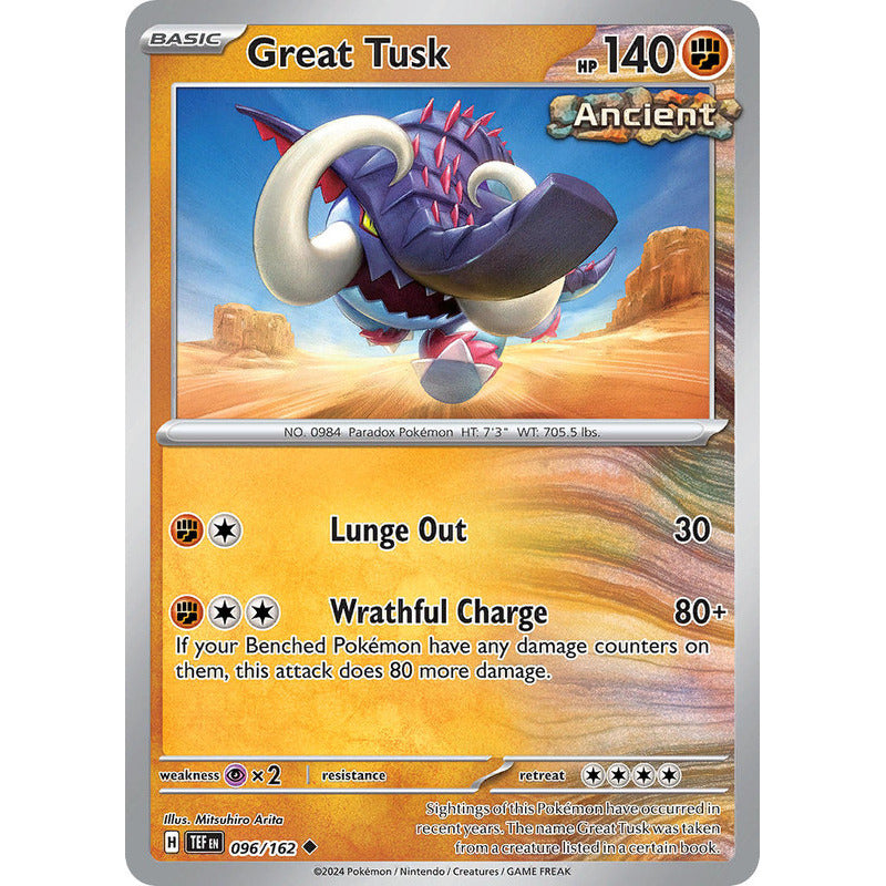 Temporal Forces - 096/162 - Great Tusk (reverse)