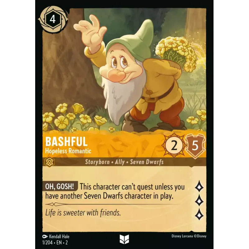 Lorcana: Rotf - 001/216 - Bashful - Hopeless Romantic [foil]