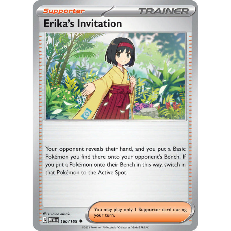 Pokémon Tcg: 151 - 160/165 - Erika's Invitation