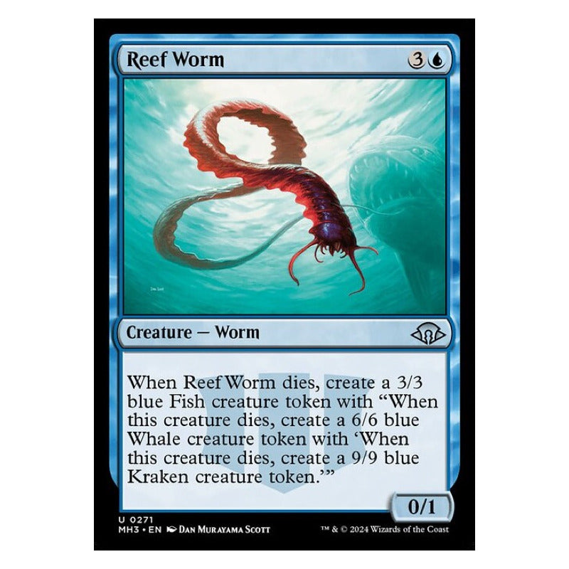 Mtg: Mh3 - 271 - Reef Worm [foil]