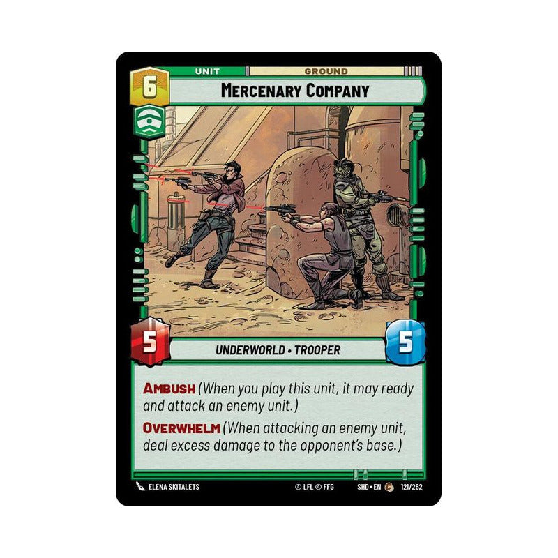 Star Wars Tcg: Sotg - 121/262 - Mercenary Company [foil]