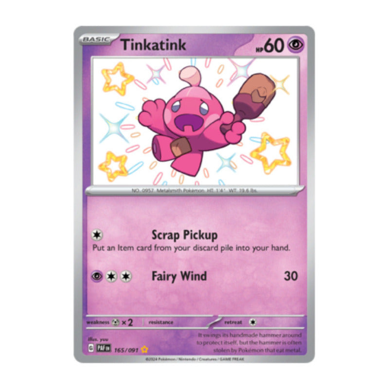 Paldean Fates - 165/091 - Tinkatink (shiny)