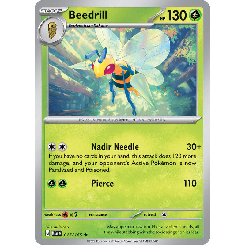 Pokémon Tcg: 151 - 015/165 - Beedrill