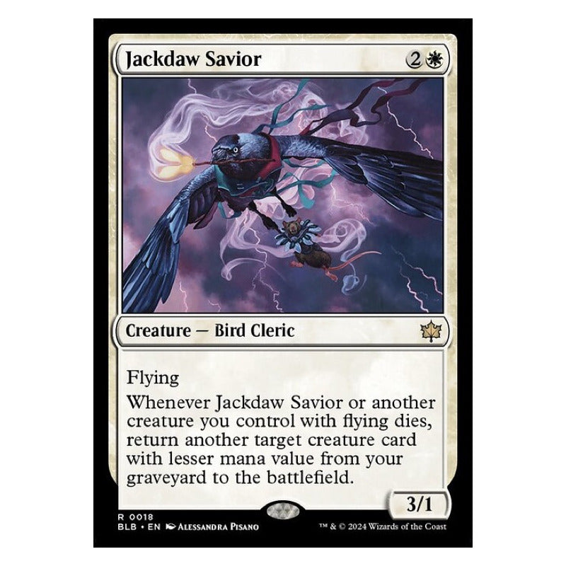 Mtg: Bloomburrow - 018 - Jackdaw Savior [foil]