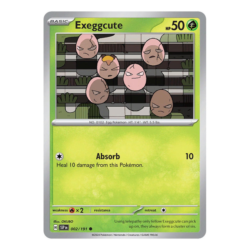 Pokémon Tcg: Surging Sparks - 002/191 - Exeggcute [reverse]