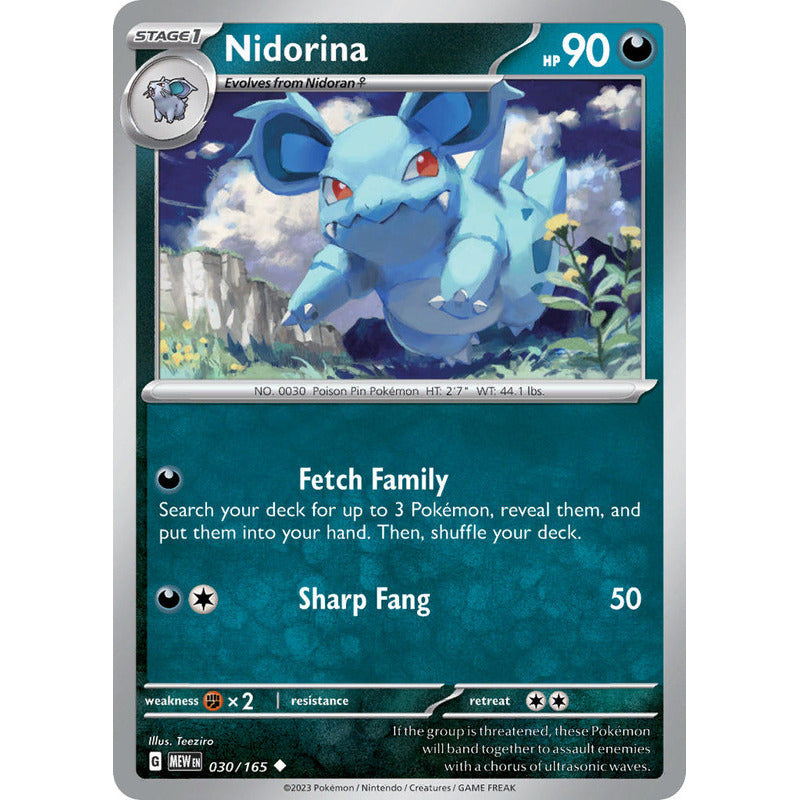 Pokémon Tcg: 151 - 030/165 - Nidorina