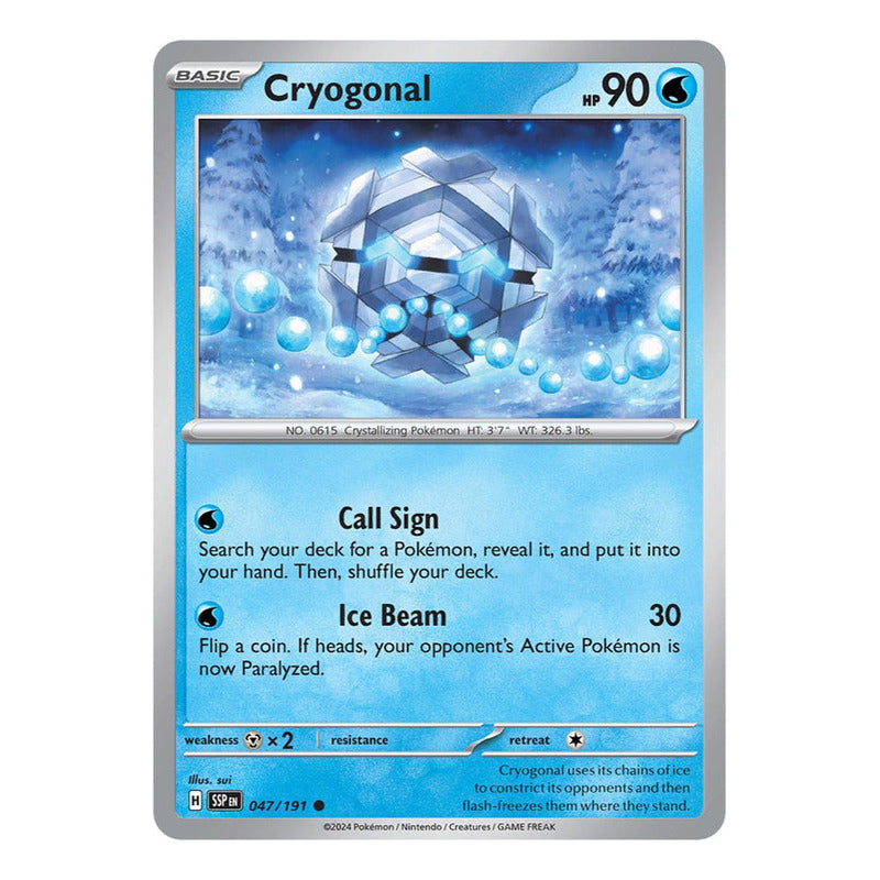 Pokémon Tcg: Surging Sparks - 047/191 - Cryogonal