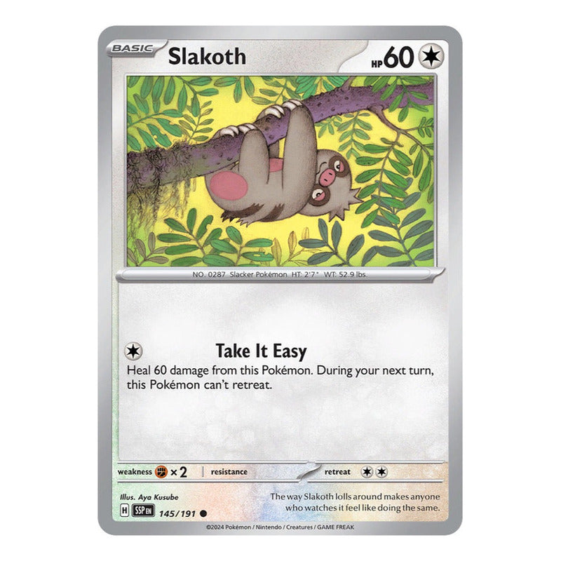 Pokémon Tcg: Surging Sparks - 145/191 - Slakoth [reverse]