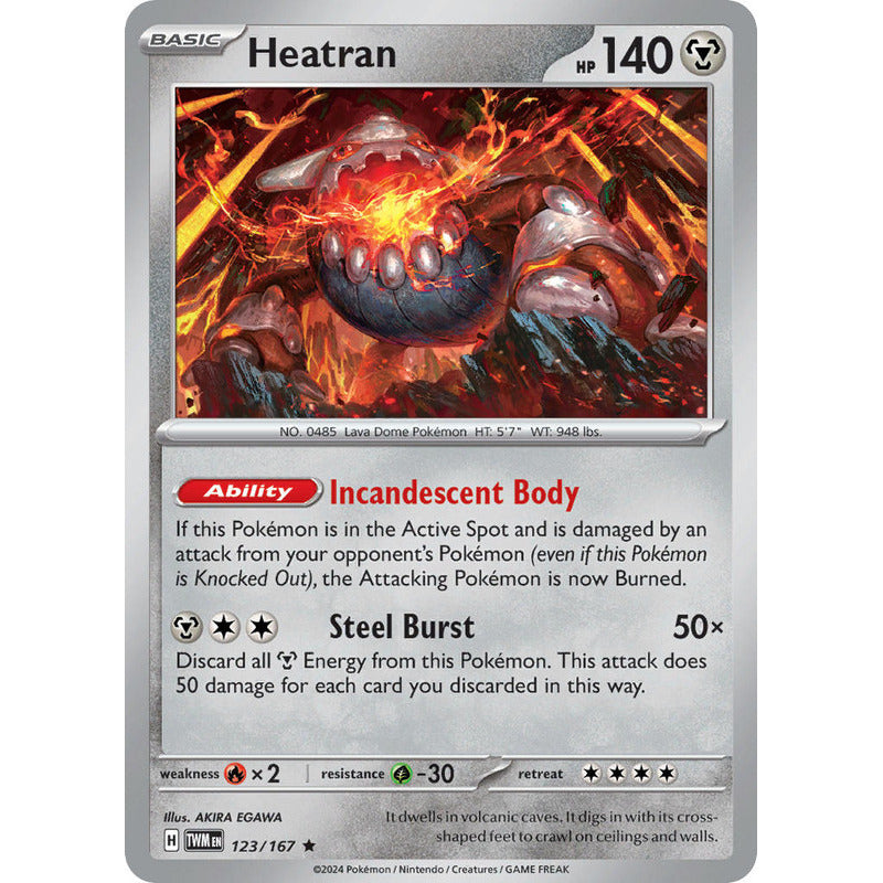 Pokémon Tcg: Twilight Masq - 123/167 - Heatran [holo]