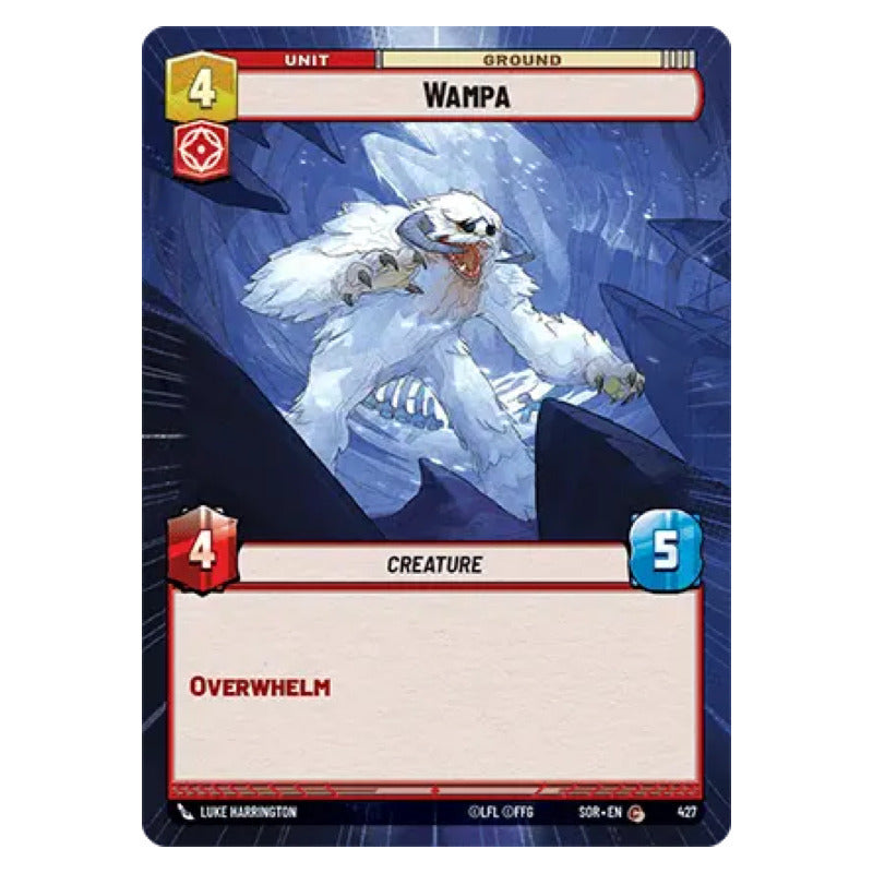 Star Wars Tcg: Sor - 427 - Wampa [hyperspace Foil]