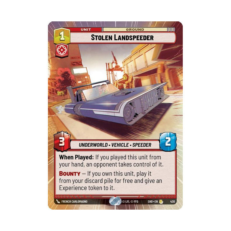 Star Wars Tcg: Sotg - 430 - Stolen Landspee (r) [hyperspace]