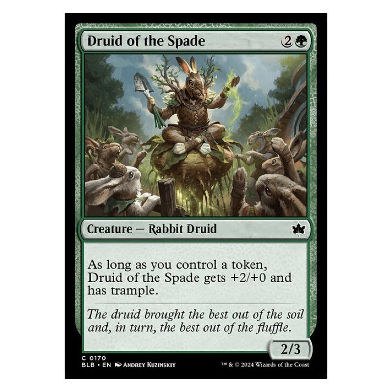 Mtg: Bloomburrow - 170 - Druid Of The Spade [foil]