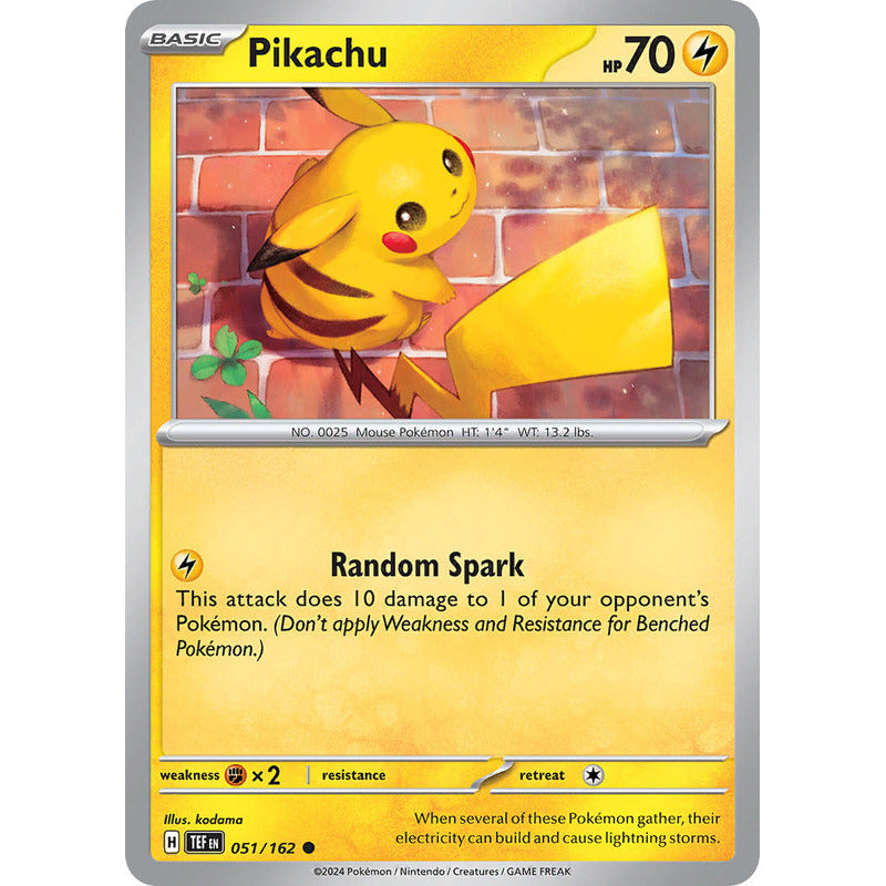 Temporal Forces - 051/162 - Pikachu (reverse)