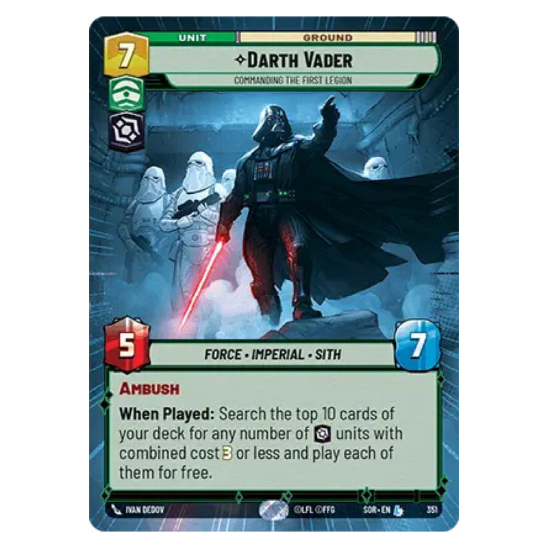 Star Wars Tcg: Sor - 351 - Darth Vader [hyperspace]