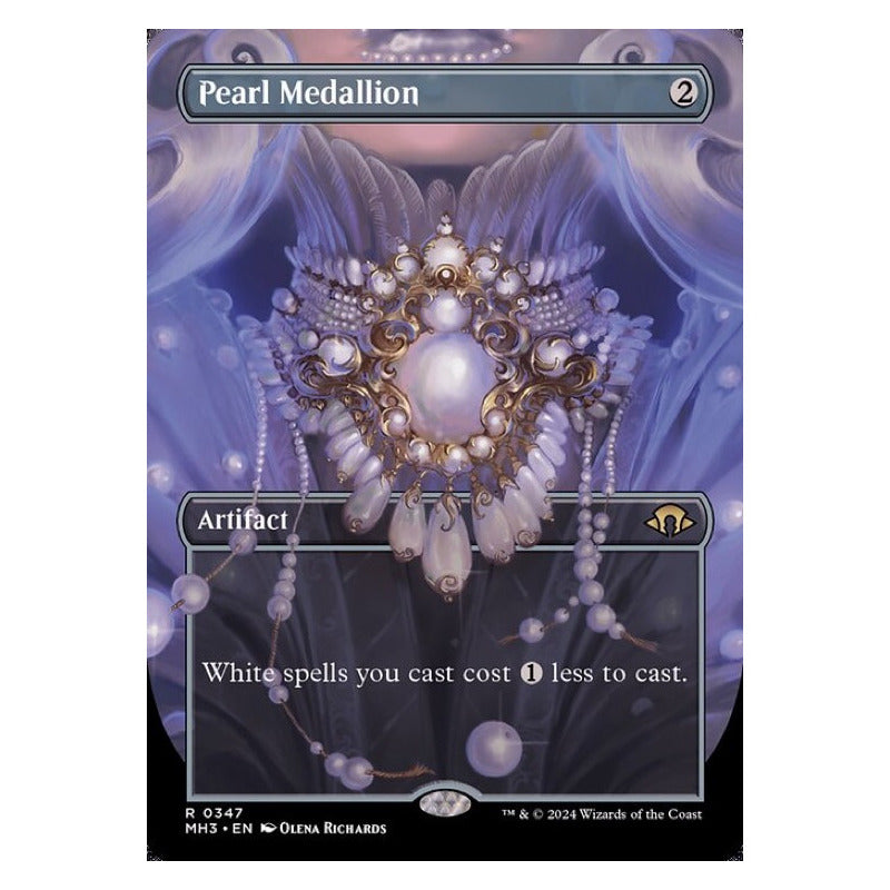 Mtg: Mh3 - 347 - Pearl Medallion [borderless Foil]