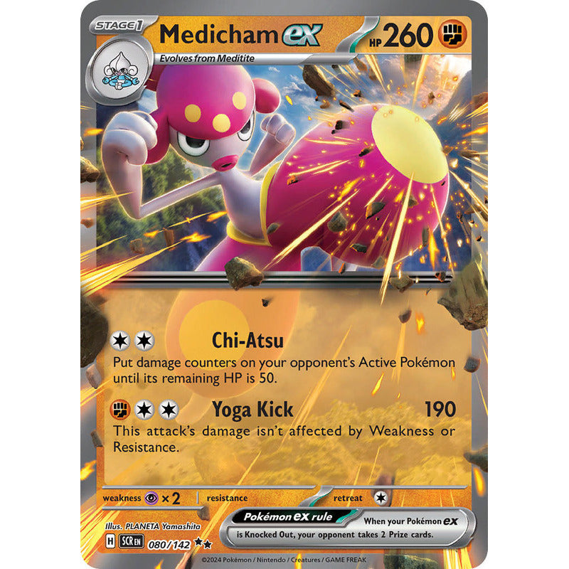 Pokémon Tcg: Stellar Crown - 080/142 - Medicham Ex